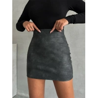 Eskitme deri mini etek