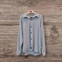 Fitilli Oversize Erkek Ceket Gömlek