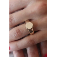 Gold Renk Daire Model Kadın Yüzük
