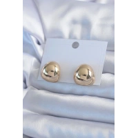 Gold Renk Pirinç Kadın Küpe