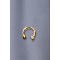 Gold Renkli Yarım Halka 316L Cerrahi Çelik Piercing