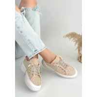 Guji Bej Kot Bağcıklı Spor Ayakkabı