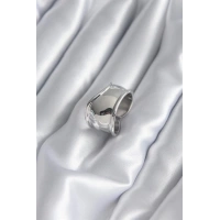 Gümüş Renk Plaka Kadın Yüzük