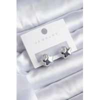 Gümüş Renk Yıldız Model Yıldız Model Pirinç Kadın Küpe