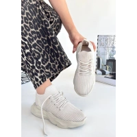 Henta Bej Triko Bağcıklı Spor Ayakkabı