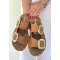 Hertas Vizon Nubuk Tokalı Terlik