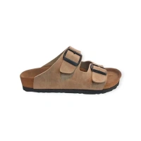 K15505 Mantar Taban Tam Ortapedik Kadın Terlik Bej