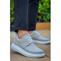 Kb-003 Kuback Gri Süet Bağcıklı  Günlük Erkek  Ayakkabı