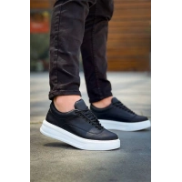 Kb-005 Kuback Siyah Cilt Bağcıklı  Günlük Erkek  Ayakkabı