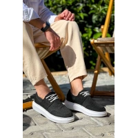 Kb-042  Kuback Bağcıklı Siyah Günlük Erkek Ayakkabı