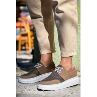 Kb-042  Kuback  Bağcıklı Taba Günlük Erkek Ayakkabı