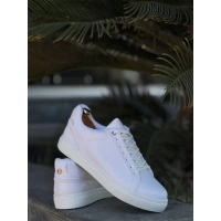 Kb-Bx1  Kuback Beyaz Cilt Yüksek Beyaz Taban Günlük Erkek Ayakkabı