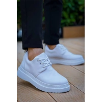 Kb-X3  Kuback Beyaz Cilt Bağcıklı  Günlük Erkek  Ayakkabı