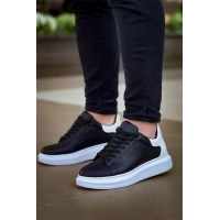 Kb-X500  Kuback  Bağcıklı Siyah Beyaz  Günlük Erkek Ayakkabı