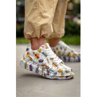 Kb-X500  Kuback  Beyaz Boom  Bağcıklı  Günlük Erkek  Ayakkabı