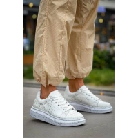 Kb-X500  Kuback  Beyaz Silwer  Bağcıklı  Günlük Erkek  Ayakkabı