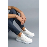 Kb047  Kuback Beyaz Crocodile Günlük Erkek  Ayakkabı