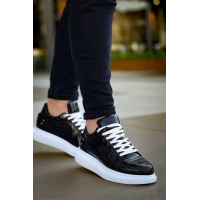 Kb047  Kuback Siyah Crocodile Günlük Erkek  Ayakkabı