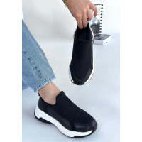 Kendy Siyah Cilt Spor Ayakkabı