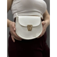 Klasik kapaklı beyaz cilt çanta