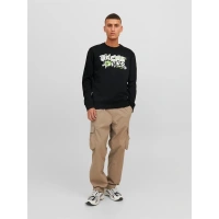 Logo Baskılı Erkek Sweatshirt