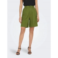 Loose Fit Keten Kadın Şort