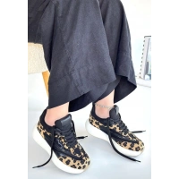 Mark Leopar Süet Bağcıklı Spor Ayakkabı