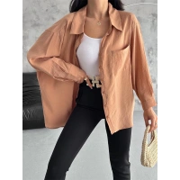 Modal Oversize Cepli Gömlek