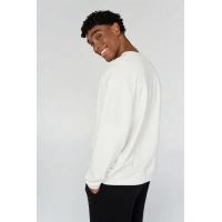 Oversıze Düz Renk Erkek Sweatshirt