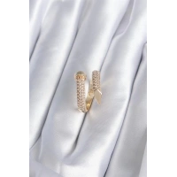 Pirinç Gold Renk Çivi Model Zirkon Taşlı Kadın Yüzük