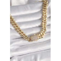 Pirinç Gold Renk VIP Exclusive Seri Gurmet Model Kadın Kolye