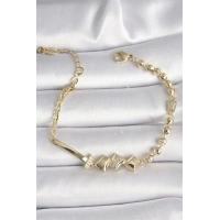 Pirinç Gold Renk Zirkon Taş Detay Xuping VIP Exclusive Seri Bileklik