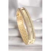 Pirinç Gold Renk Zirkon Taşlı Bileklik