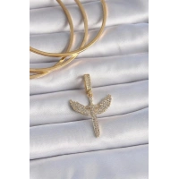Pirinç Gold Renk Zirkon Taşlı Mikail Model Ajda Charm