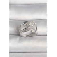 Pirinç Gümüş Renk Ayarlanabilir Zirkon Taşlı Kadın Yüzük