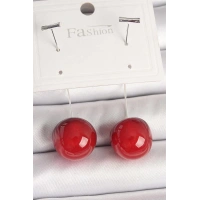 Pirinç Gümüş Renk Çivi Kiraz Model Kadın Küpe