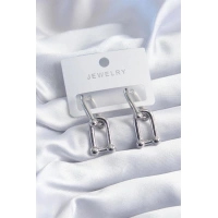 Pirinç Gümüş Renk Model Kadın Küpe