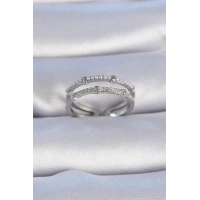 Pirinç Gümüş Renk Zirkon Taşlı İnci Detay Kadın Yüzük