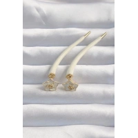 Pirinç Krem Renk Botega Küpe