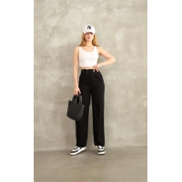 Pnt gabardin kemer detay pantolon