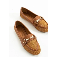 Rain Taba Cilt Babet Ayakkabı