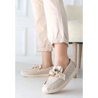 Riwan Bej Cilt Babet Ayakkabı