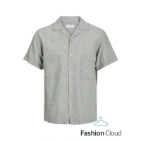 Saf Keten Erkek Resort Gömlek