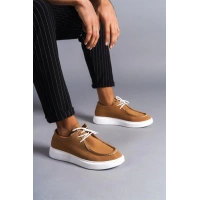 SLW170 Tornado Bağcıklı Süet Erkek Günlük Spor Klasik Ayakkabı BT - Taba