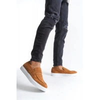 SLW180 Estilo X Bağcıksız Süet Erkek Günlük Spor Klasik Ayakkabı BT - Taba