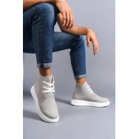 SLW204 Franca Bağcıklı Süet Erkek Spor Bot BT - Gri