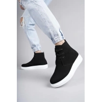 SLW207 Oslo Bağcıklı Süet Erkek Günlük Spor Bot BT - Siyah