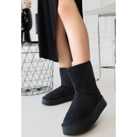 Sophia Siyah Süet Bot