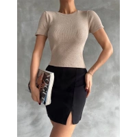 Taş baskılı kaş korse bluz