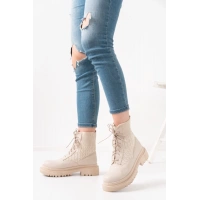 Utag Bej Cilt Bağcıklı Bot